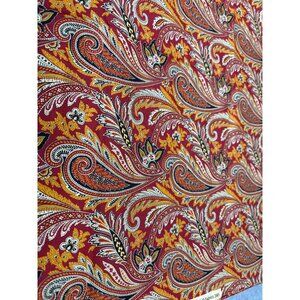 Sari By RJR Fabrics 2005 Paisley Print Cotton Fabric 1/2 yard x 44" Multicolor S